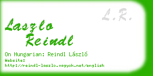 laszlo reindl business card